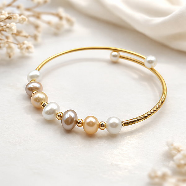 Браслет Диноса Коллекция "Жемчуг в золоте" №18