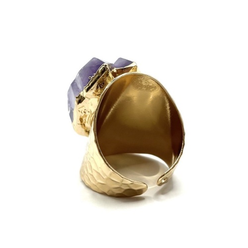 Кольцо ДИНОСА с друзой аметиста фото 3