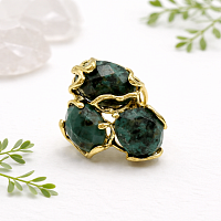 Кольцо ДИНОСА ажурное с бирюзой