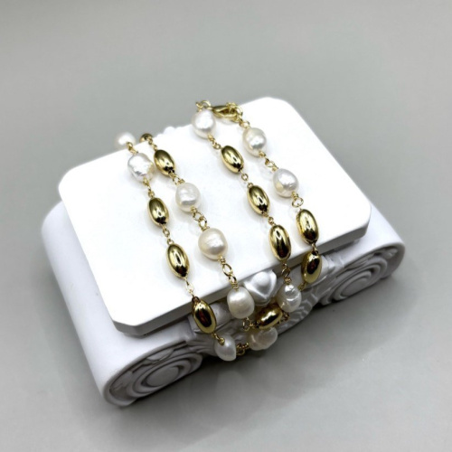 Колье ДИНОСА с речным жемчугом фото 2