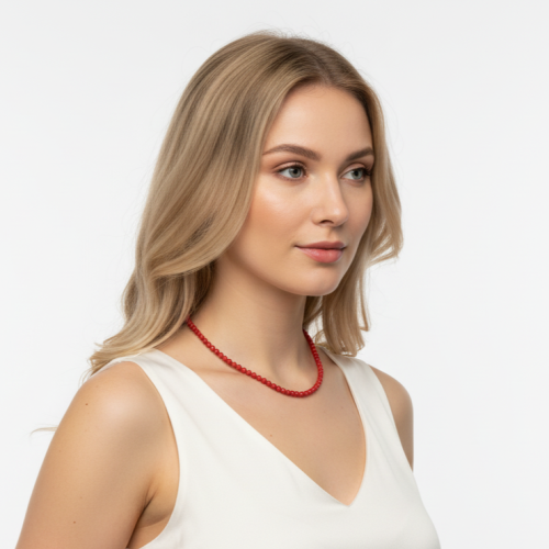 Чокер ДИНОСА с кораллом фото 4