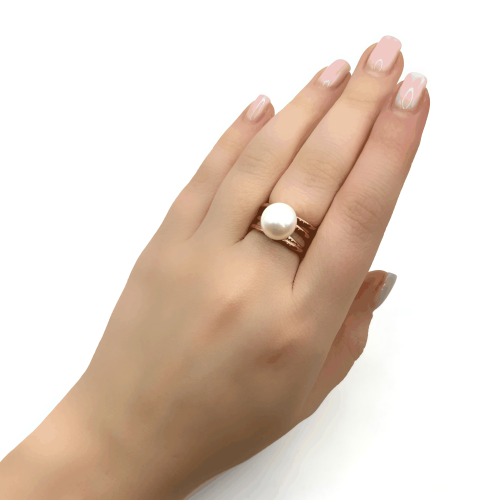 Кольцо ДИНОСА с речным жемчугом фото 4