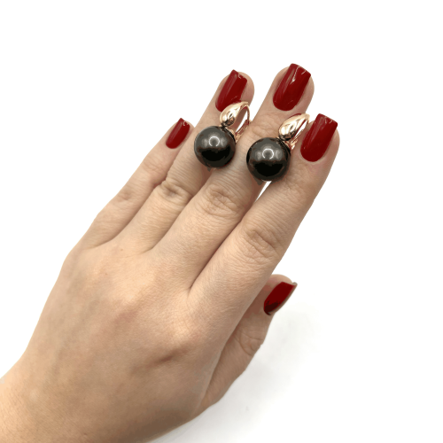 Серьги ДИНОСА с жемчугом Майорка —  фото 3