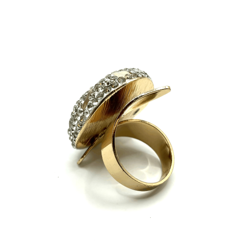 Кольцо ДИНОСА с барочным жемчугом и кварцем фото 3