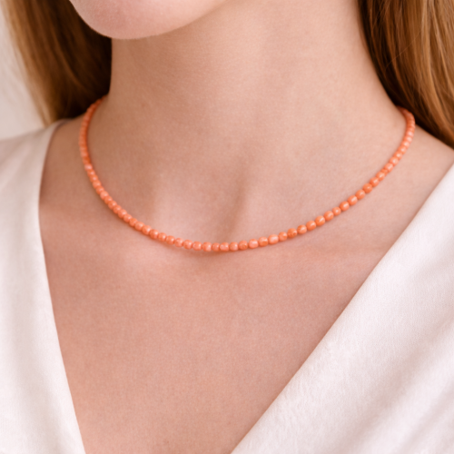 Чокер ДИНОСА с кораллом