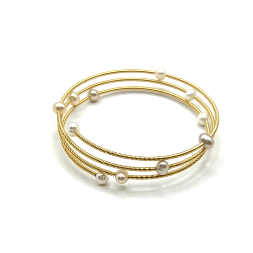 Браслет Диноса Коллекция "Жемчуг в золоте" №5 —  фото 2