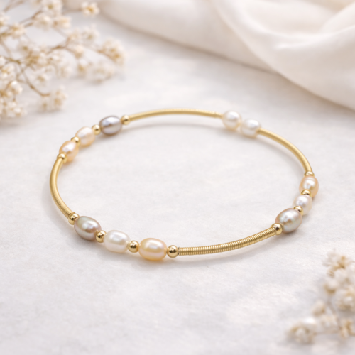 Браслет Диноса Коллекция "Жемчуг в золоте" — 