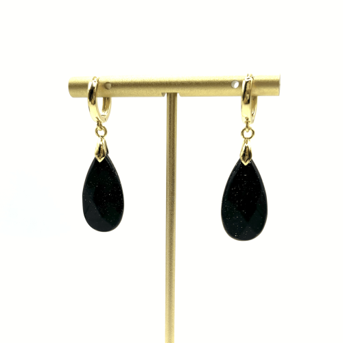 Серьги ДИНОСА с авантюрином —  фото 2