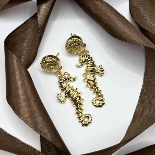 Серьги с морскими коньками — 