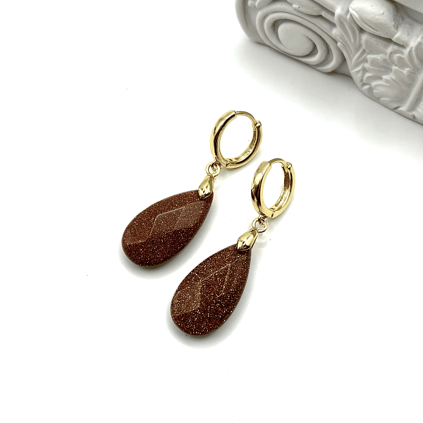 Серьги ДИНОСА с аванюрином