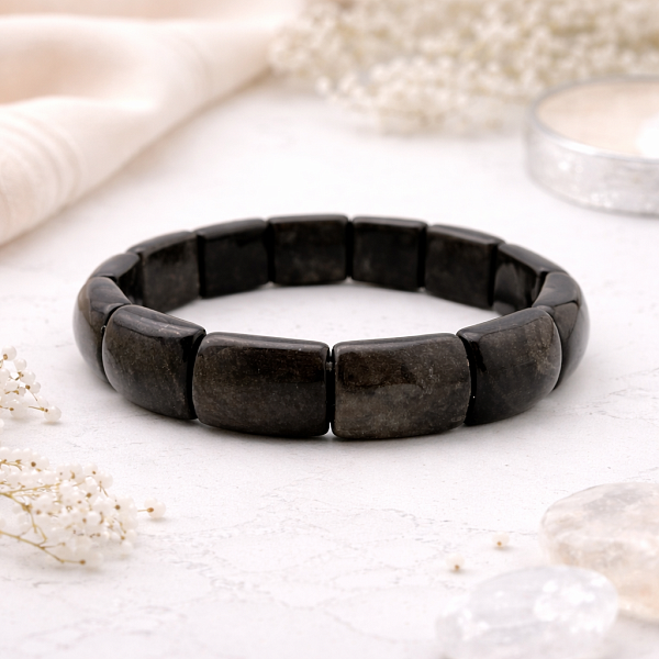 Браслет ДИНОСА с золотистым обсидианом