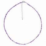 Чокер Аметист 3мм 40см: цвет камня фиолетовый