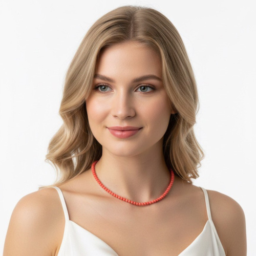 Чокер ДИНОСА с кораллом фото 4