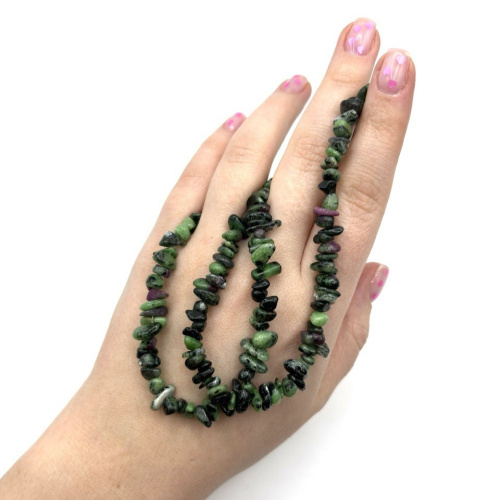 Бусы ДИНОСА с цоизитом фото 4