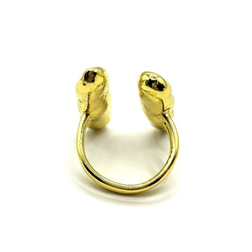 Кольцо ДИНОСА безразмерное с барочным жемчугом фото 3