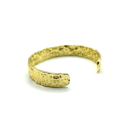 Жесткий браслет с мятой текстурой —  фото 2