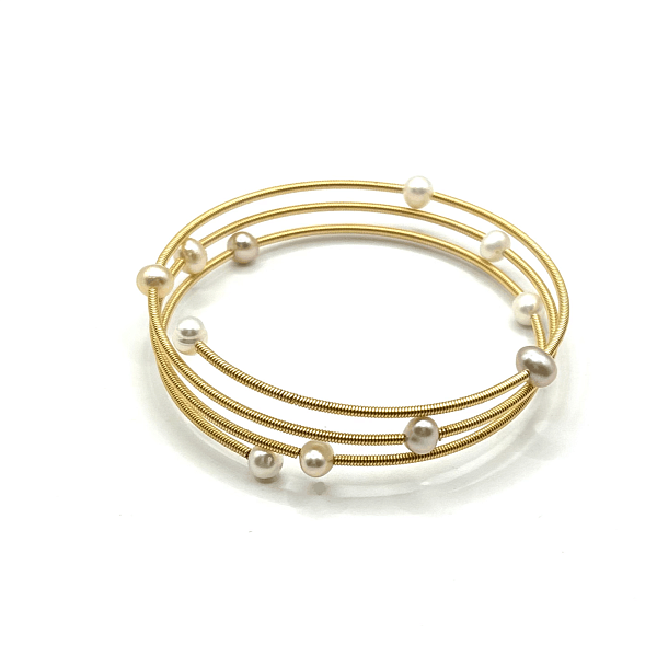 Браслет Диноса Коллекция "Жемчуг в золоте" №5