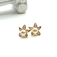 Серьги ДИНОСА с речным жемчугом