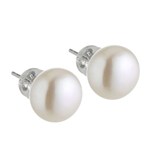 Пусеты ДИНОСА с речным жемчугом — 