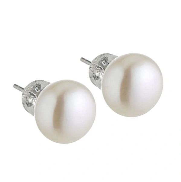 Пусеты ДИНОСА с речным жемчугом