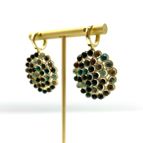 Серьги ДИНОСА с бирюзой —  фото 2