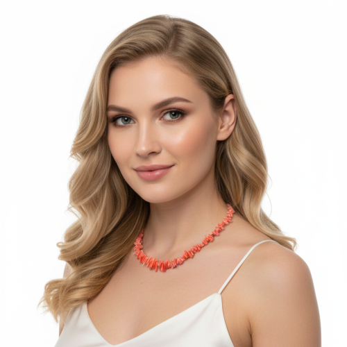 Бусы ДИНОСА с кораллом фото 4