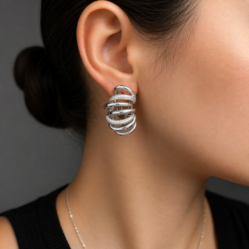 Серьги на итальянском замке —  фото 4