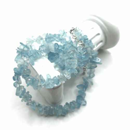 Бусы ДИНОСА с аквамарином фото 3