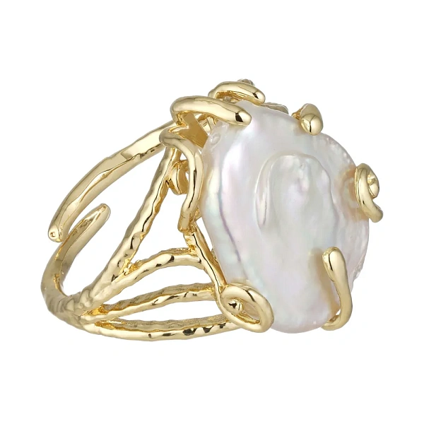 Кольцо ДИНОСА с барочным жемчугом