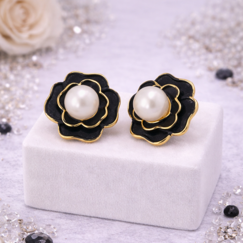 Серьги ДИНОСА с речным жемчугом — 