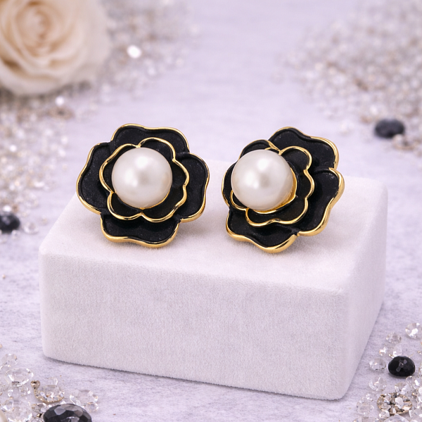 Серьги ДИНОСА с речным жемчугом