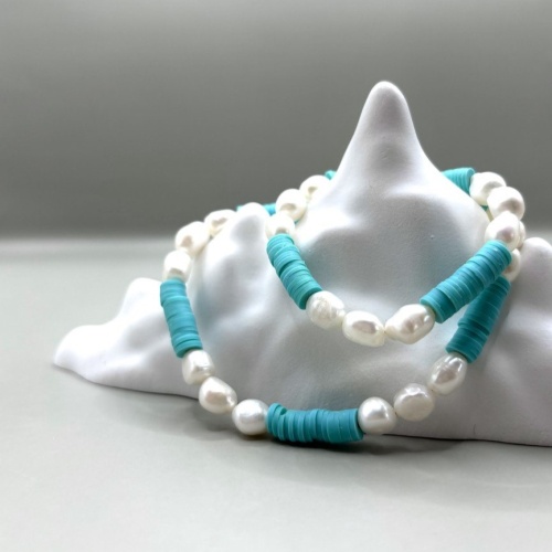 Колье ДИНОСА с речным жемчугом фото 2