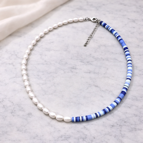 Колье ДИНОСА с речным жемчугом