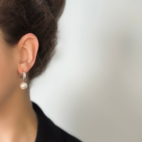 Серьги ДИНОСА с ракушкой —  фото 3