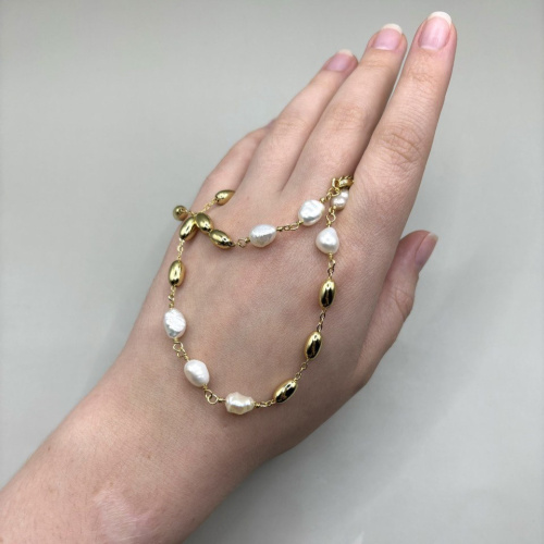 Колье ДИНОСА с речным жемчугом фото 3