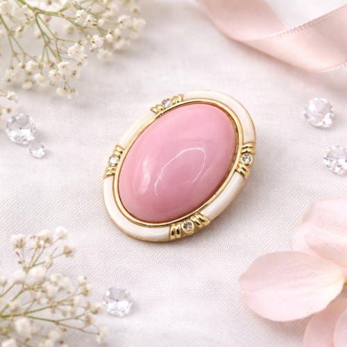 Брошь-подвеска ДИНОСА с перламутром — 