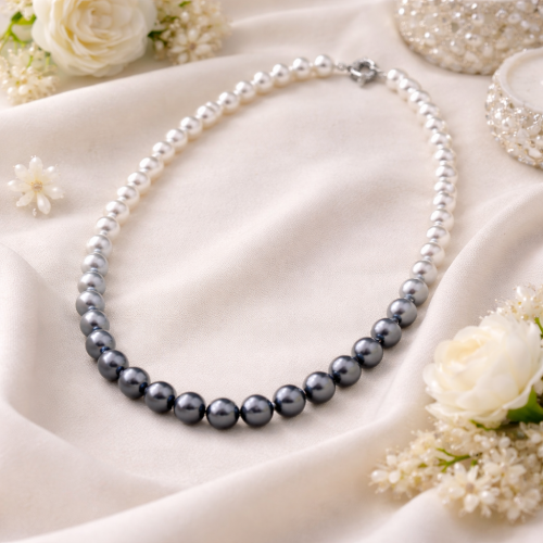 Бусы ДИНОСА с перламутром