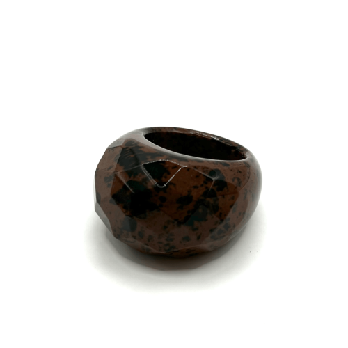 Кольцо ДИНОСА из обсидиана фото 3