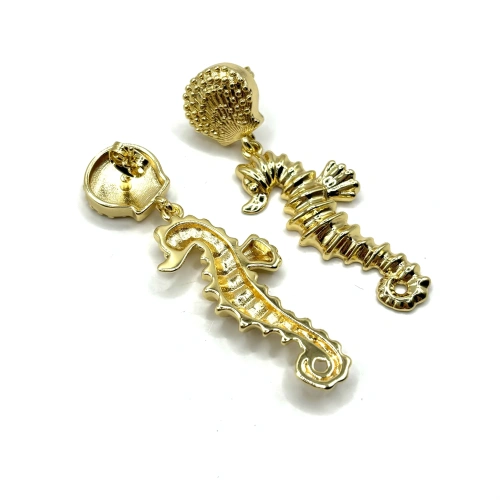 Серьги с морскими коньками —  фото 2