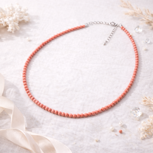 Чокер ДИНОСА с кораллом