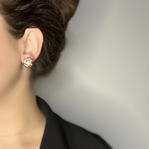 Серьги ДИНОСА с речным жемчугом —  фото 4