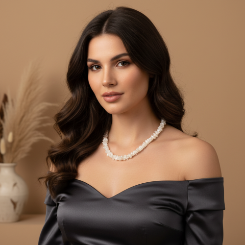 Бусы ДИНОСА с лунным камнем фото 4