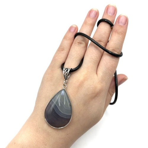 Колье ДИНОСА с агатом фото 3