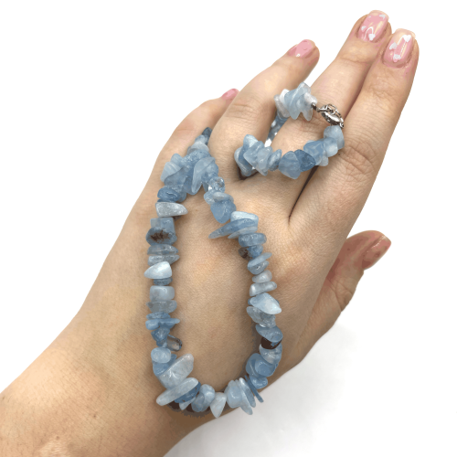 Бусы ДИНОСА с аквамарином фото 4