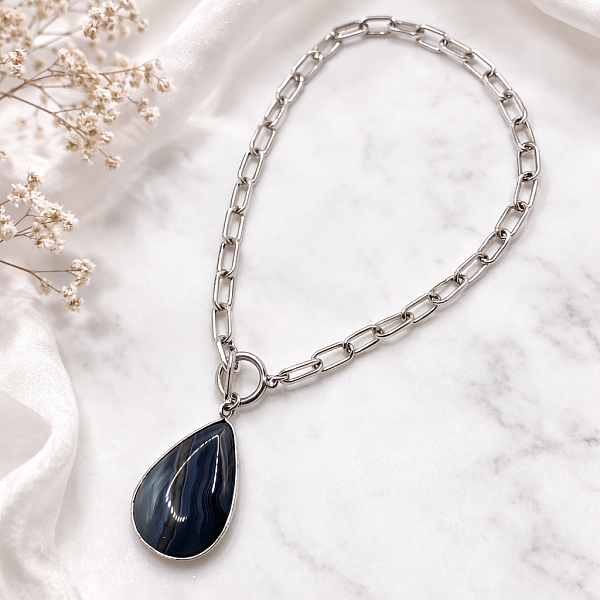 Колье ДИНОСА с агатом