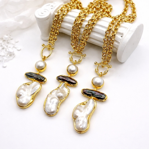 Колье ДИНОСА с крупным барочным жемчугом фото 2