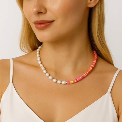 Колье ДИНОСА с речным жемчугом фото 4