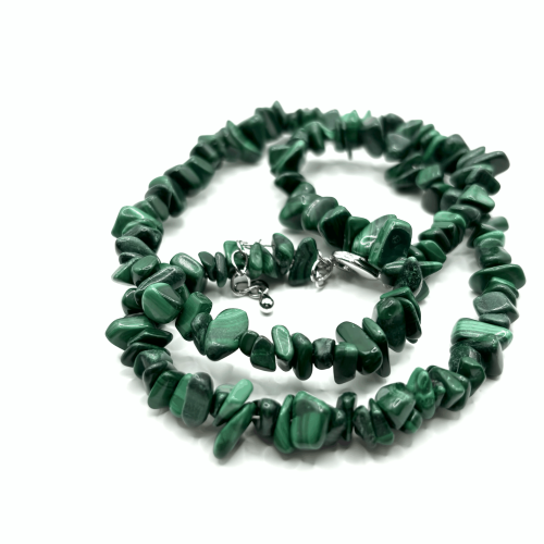 Бусы ДИНОСА с малахитом