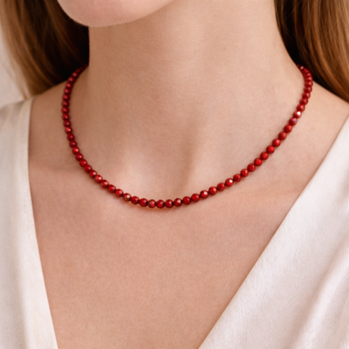 Чокер ДИНОСА с кораллом фото 6